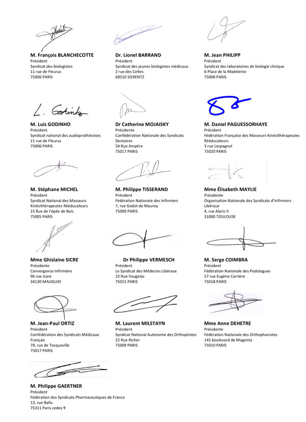 16 signataires