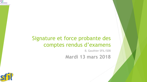 sdb 180313 formation signature elec cpt rendu B.Gauthier