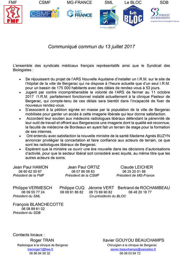 cp synd medicaux 13072017