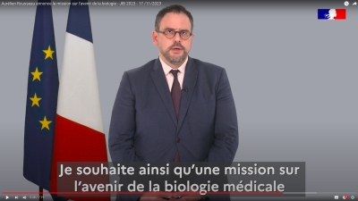 JIB 2023 : Aurélien Rousseau annonce la création d&#039;une mission sur l&#039;avenir de la biologie médicale dès janvier 2024